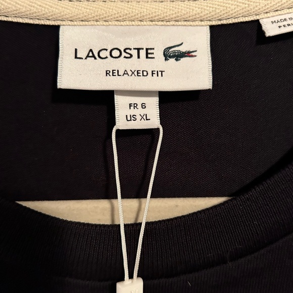 NWT Men’s Lacoste long sleeve cotton shirt - Picture 2 of 2
